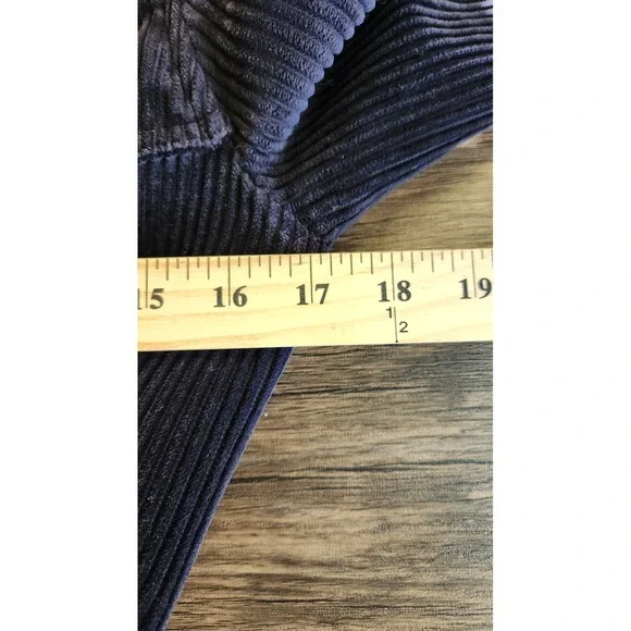 Gap Corduroy Trench Coat Small Deep Purple Vintage Y2K Academia Indie Classic - Picture 6 of 9